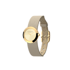 Reversible Cream / Gold Glitter watch, l'Absolue round watch case, Gold finish image