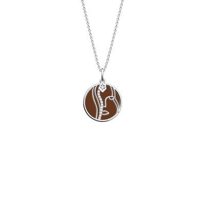 Virgo necklace, Bronze / Terracotta reversible insert virgo-necklace-bronze-terracotta-reversible-insert-pack_collier_zodiaque
