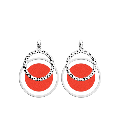 Pure Martelée earrings, Passion Red / Glamour reversible inserts pure-martelee-earrings-passion-red-glamour-reversible-inserts-pack_bo_pendantes