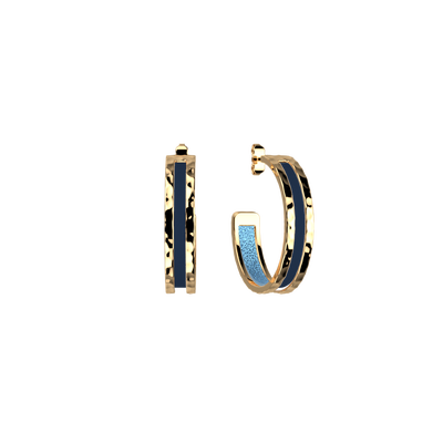 Pure Martelée earrings, Starry Sky / Marine reversible inserts pure-martelee-earrings-starry-sky-marine-reversible-inserts-pack_bo_creoles