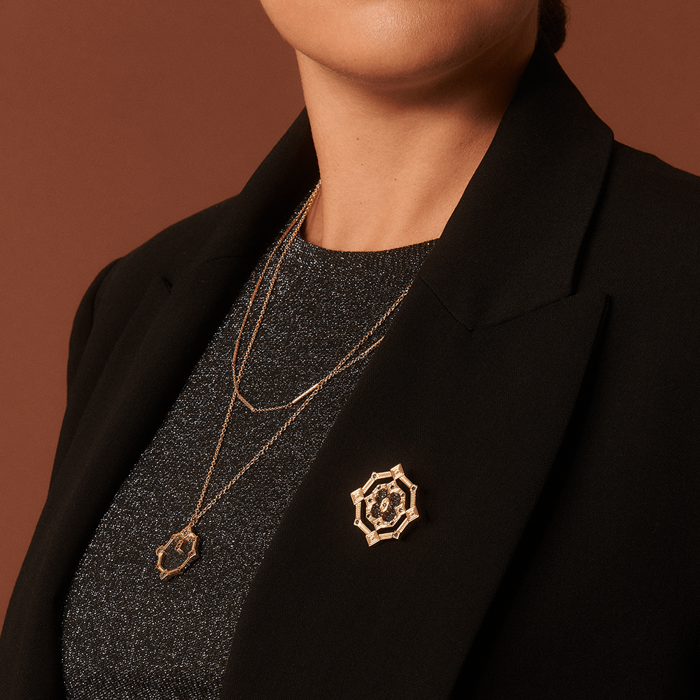 tamara-brooch-black-glitter-deep-teal-reversible-insert-1