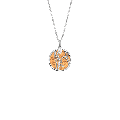 Virgo necklace, Copper / Mango reversible insert virgo-necklace-copper-mango-reversible-insert-pack_collier_zodiaque