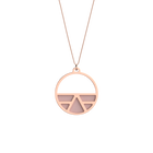 Ibiza Necklace, Rose gold finish, Light Pink / Light Grey image