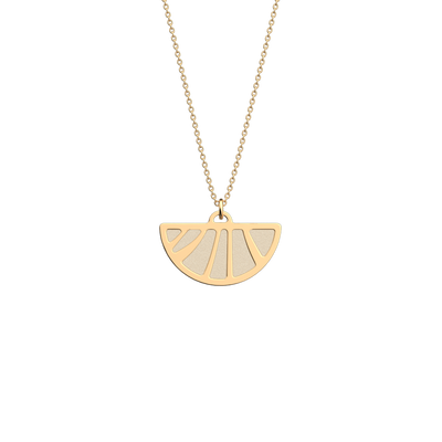 Amazone necklace, Cream / Gold Glitter reversible insert  amazone-necklace-cream-gold-glitter-reversible-insert-pack_colliers