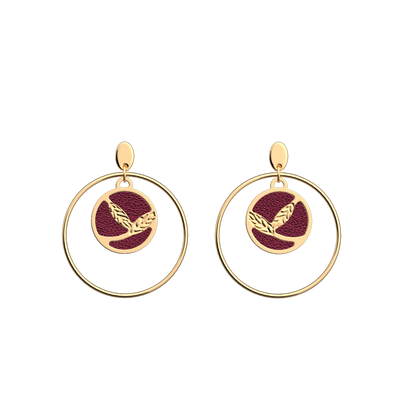 Boucles d'oreilles Épis de Blé, cuirs réversibles Grenade / Dragée boucles-d-oreilles-epis-de-ble-cuirs-reversibles-grenade-dragee-pack_boucles_d_oreilles_essentielles_et_precieuses
