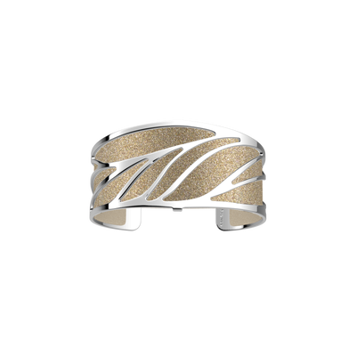 Ara bracelet, Cream / Gold Glitter reversible insert ara-bracelet-cream-gold-glitter-reversible-insert-pack_manchettes_essentielles