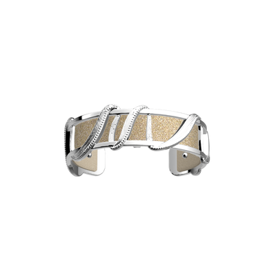 Drapé bracelet, Cream / Gold Glitter reversible insert drape-bracelet-cream-gold-glitter-reversible-insert-pack_manchettes_essentielles