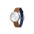 Reversible Denim Blue / Canyon watch, la Grande Absolue watch case, Silver finish image number 2
