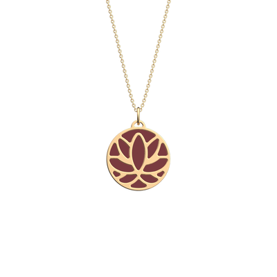 Lotus necklace, Metallic Lavender / Wild Violet reversible insert  lotus-necklace-metallic-lavender-wild-violet-reversible-insert-pack_colliers