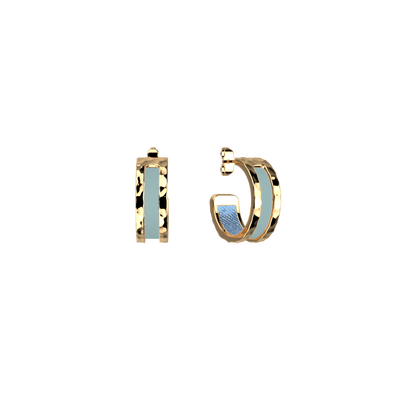 Boucles d'oreilles Pure Martelée, cuirs réversibles Denim Irisé / Céleste boucles-d-oreilles-pure-martelee-cuirs-reversibles-denim-irise-celeste-pack_bo_creoles