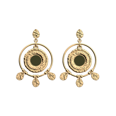 Pépite earrings, Bronze Glitter / Verdigris reversible inserts pepite-earrings-bronze-glitter-verdigris-reversible-inserts-pack_boucles_d_oreilles_essentielles_et_precieuses