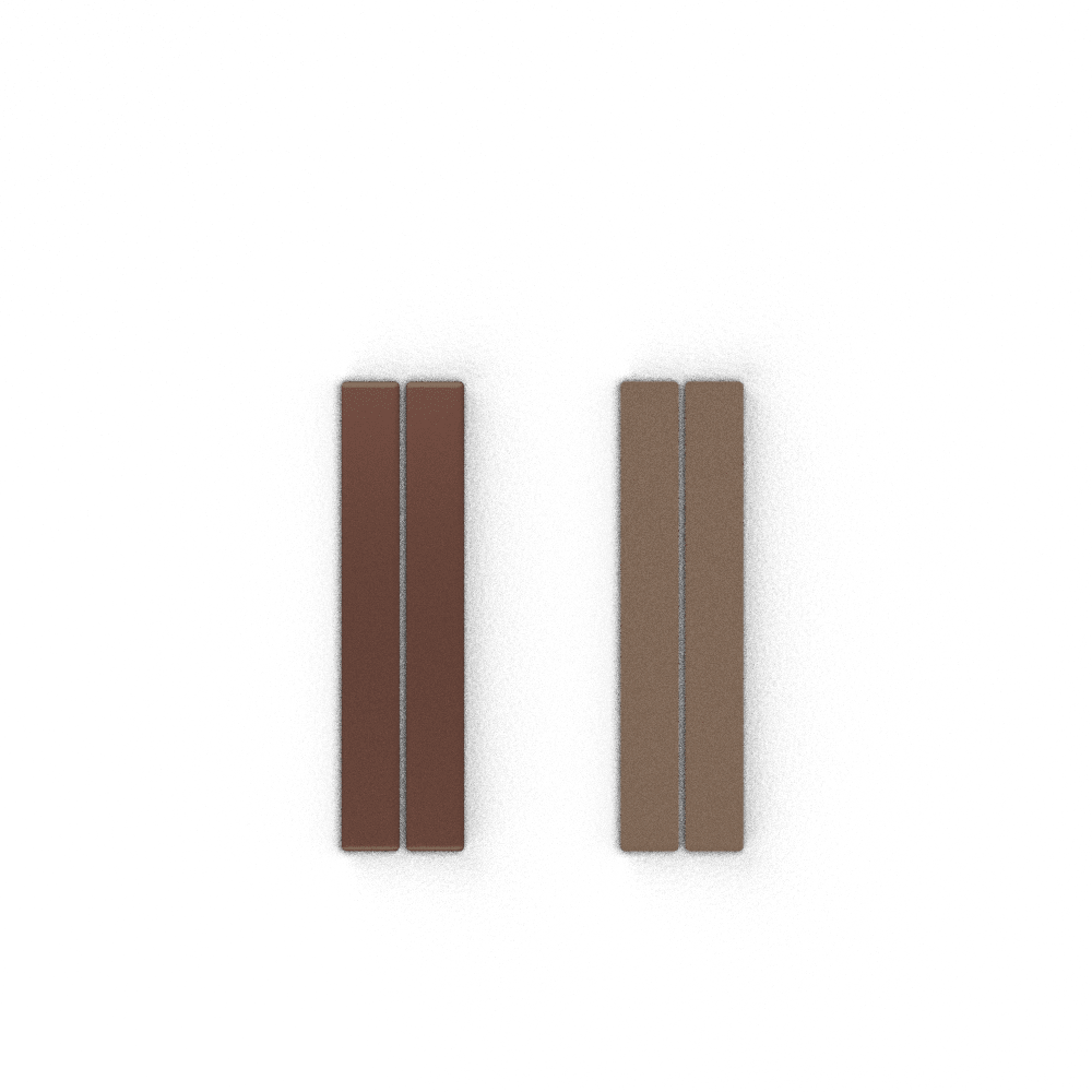 Cuir - Boucles d'oreilles, Marron Glacé / Mocha | Les Georgettes