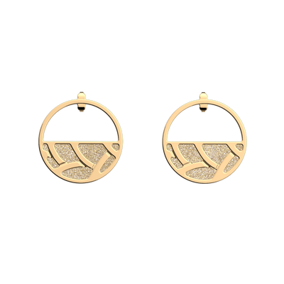 Boucles d'oreilles Tresse, cuirs réversibles Paillettes Dorées / Crème boucles-d-oreilles-tresse-cuirs-reversibles-paillettes-dorees-creme-pack_bo_pendantes