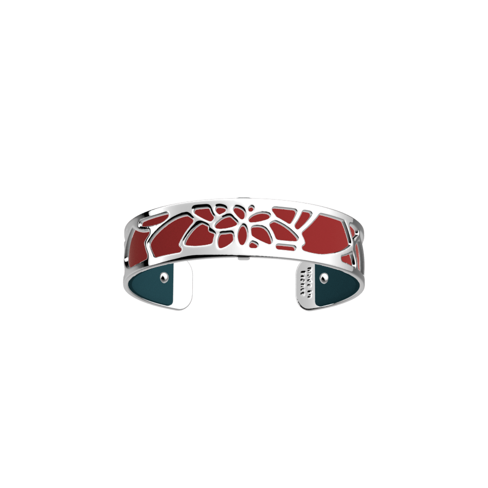 Nénuphar Bracelet, Silver finish, Raspberry / Petrol Blue image number 2