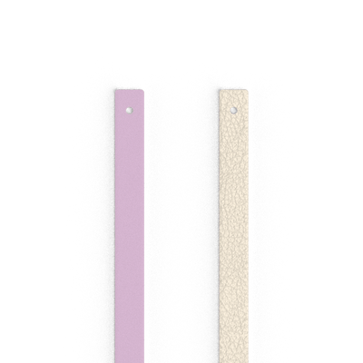 Leather insert - Bracelets, Magnolia / Pearl White leather-insert-bracelets-magnolia-pearl-white-manchette