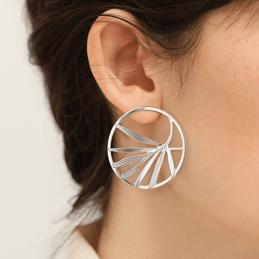 Cuir boucle d oreille georgette hot sale