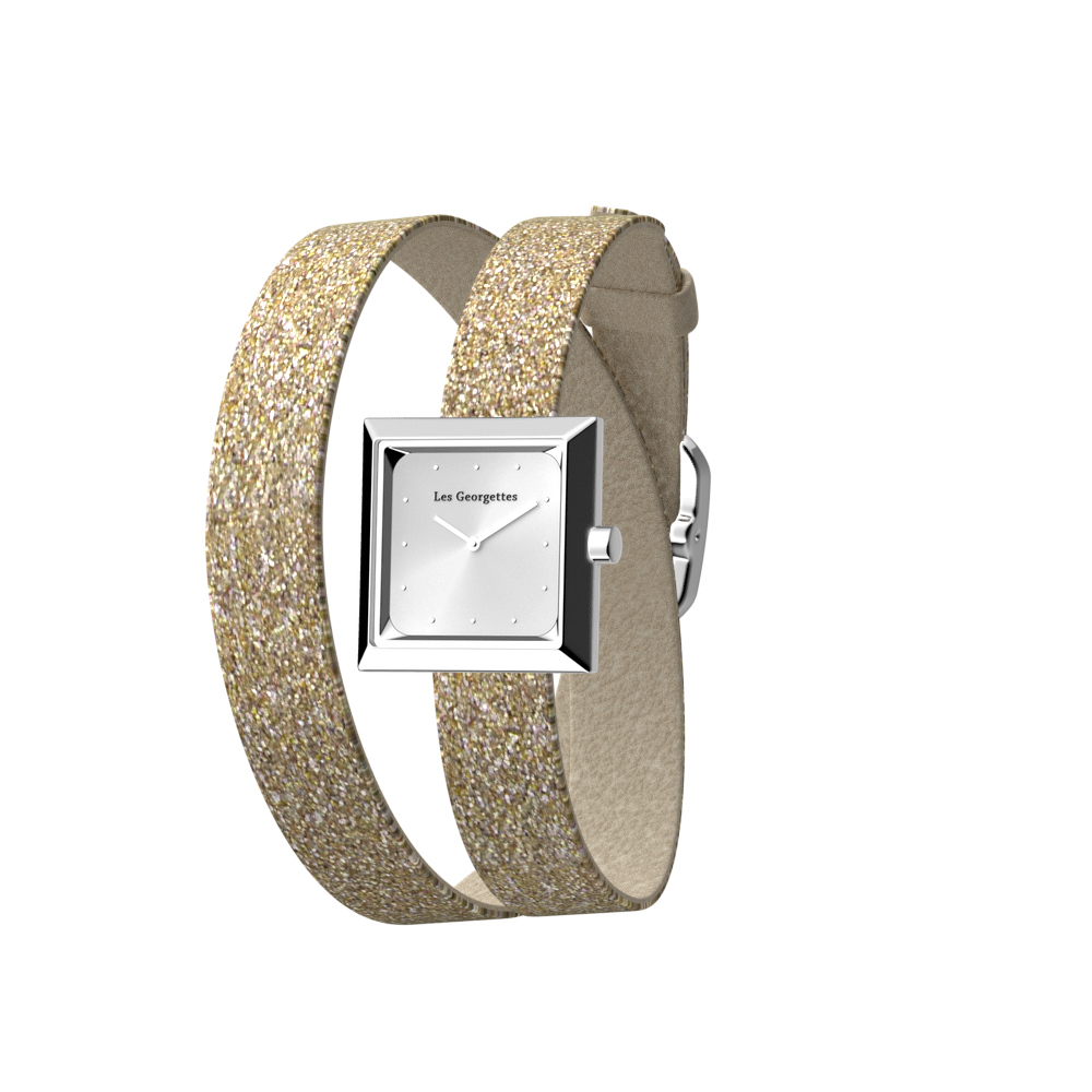 montre-boitier-absolue-carre-bracelet-cuir-double-tour-creme-paillettes-dorees-boucle-argentee-pack_bracelet_cuir_montre-1