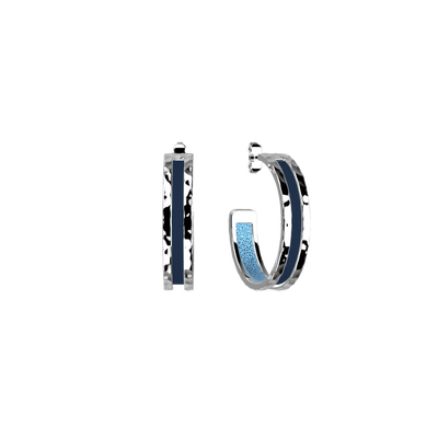 Pure Martelée earrings, Marine / Starry Sky reversible inserts pure-martelee-earrings-marine-starry-sky-reversible-inserts-pack_bo_creoles