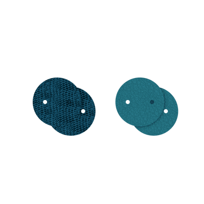 Leather insert - Earrings, Bluish Scales / Georgettes Blue leather-insert-earrings-bluish-scales-georgettes-blue-pendantes