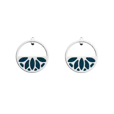 Lotus earrings, Georgettes Blue / Bluish Scales reversible inserts lotus-earrings-georgettes-blue-bluish-scales-reversible-inserts-pack_boucles_d_oreilles_essentielles_et_precieuses