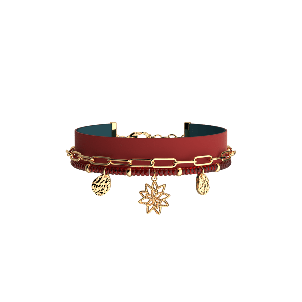 Bracelet multi-rang Nénuphar - Les Georgettes - Modalova
