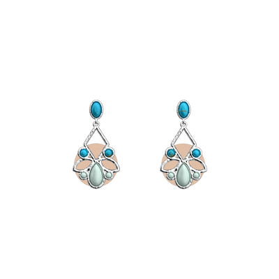 Boucles d'oreilles Rosace, cuirs réversibles Denim / Pêche Blanche boucles-d-oreilles-rosace-cuirs-reversibles-denim-peche-blanche-pack_bo_pendantes