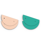 cuir-boucles-d-oreilles-rose-clair-turquoise-creoles-1