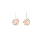 Boucle d'oreilles Arbre de Vie, cuirs réversibles Aquatic / Nude image number 2