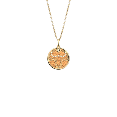 Taurus necklace, Copper / Mango reversible insert taurus-necklace-copper-mango-reversible-insert-pack_collier_zodiaque