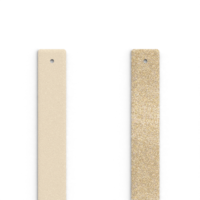 Leather insert - Bracelets, Cream / Gold Glitter leather-insert-bracelets-cream-gold-glitter-manchette