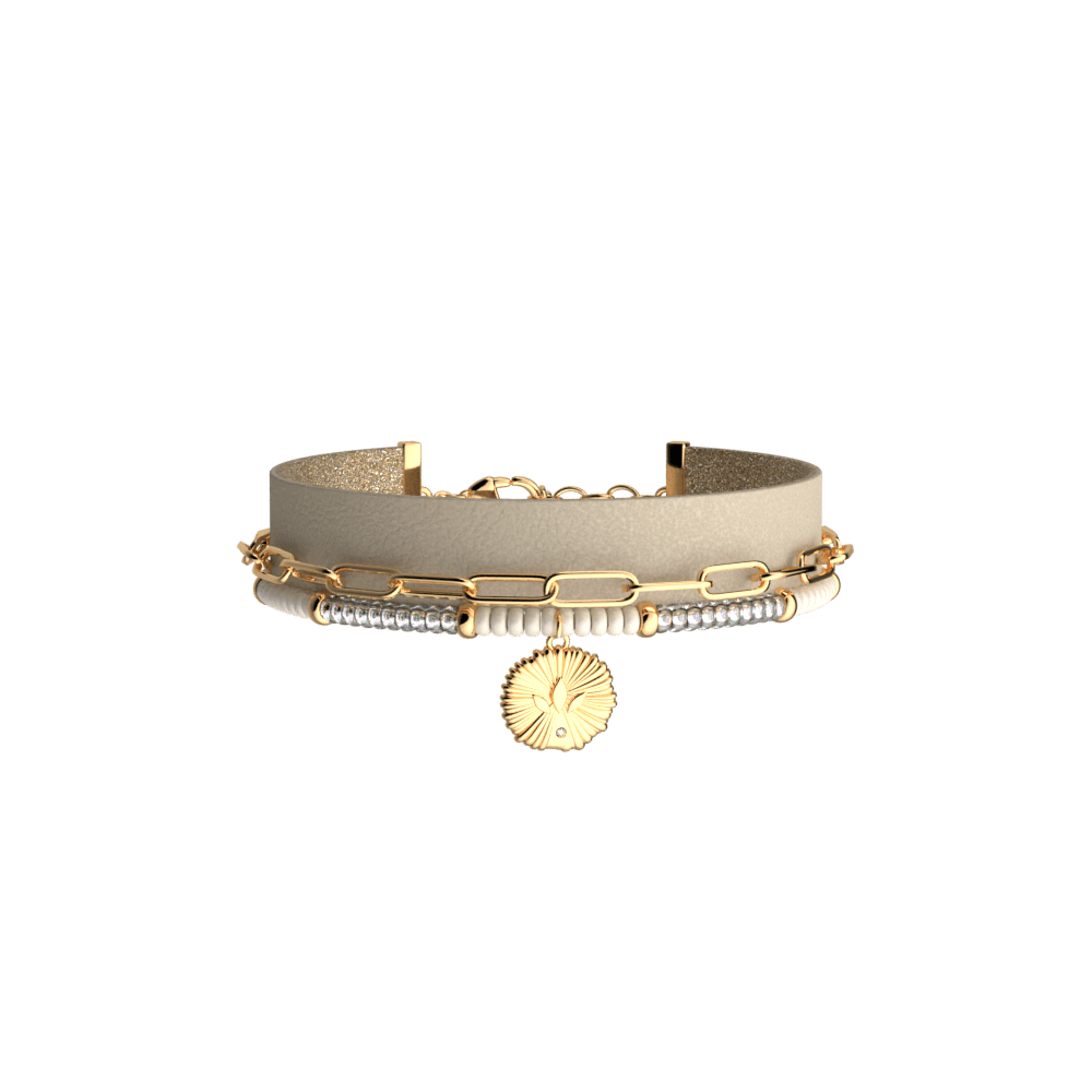 Bracelet multi-rang Lotus Pampille - Les Georgettes - Modalova