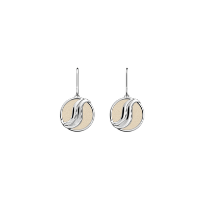 Boucles d'oreilles Drapé, cuirs réversibles Crème / Paillettes Dorées boucles-d-oreilles-drape-cuirs-reversibles-creme-paillettes-dorees-pack_bo_dormeuses