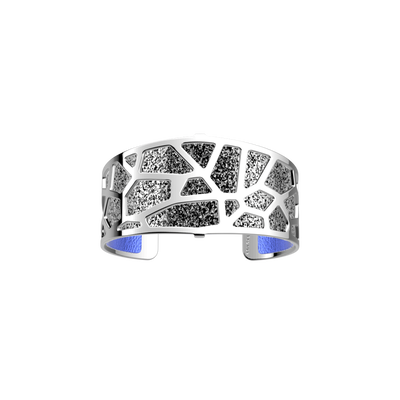 Girafe flared bracelet, Ara Blue / Metallic Glitter reversible insert girafe-flared-bracelet-ara-blue-metallic-glitter-reversible-insert-pack_manchettes_essentielles