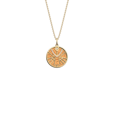 Virgo necklace, Bronze / Terracotta reversible insert  virgo-necklace-bronze-terracotta-reversible-insert-pack_collier_zodiaque
