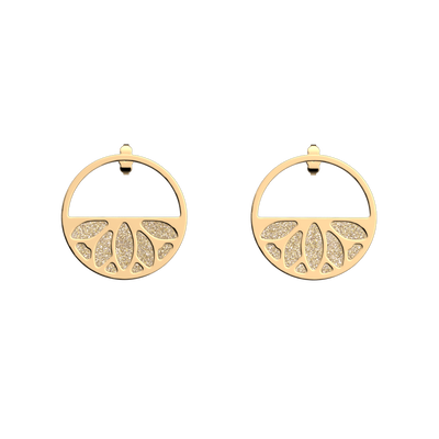 Boucles d'oreilles Lotus, cuirs réversibles Paillettes Dorées / Crème boucles-d-oreilles-lotus-cuirs-reversibles-paillettes-dorees-creme-pack_boucles_d_oreilles_essentielles_et_precieuses