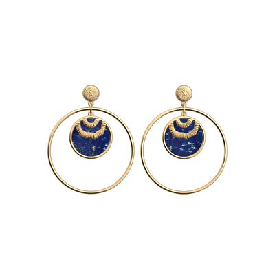Nomade earrings, Lapis Lazuli nomade-earrings-lapis-lazuli-pendantes