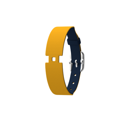 Sun / Navy Blue Single Wrap Leather strap,  Silver finish buckle sun-navy-blue-single-wrap-leather-strap-silver-finish-buckle-le_simple_tour