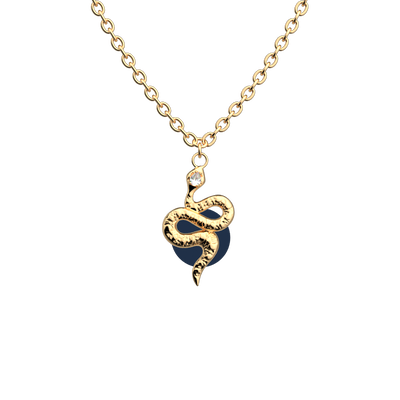 Serpent necklace, Starry Sky / Marine reversible insert serpent-necklace-starry-sky-marine-reversible-insert-pack_colliers