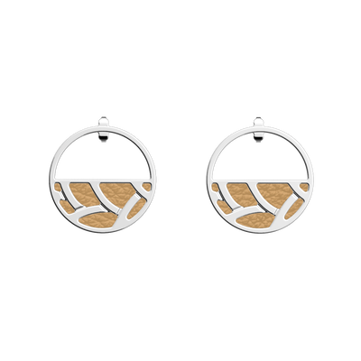 Tresse earrings, Caramel / Fine Sand reversible inserts tresse-earrings-caramel-fine-sand-reversible-inserts-pack_boucles_d_oreilles_essentielles_et_precieuses