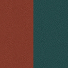 Leather insert - Bracelets & Bags, Peacock Blue / Garnet image