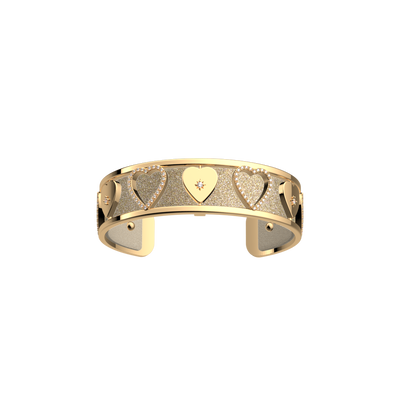 Cœur Céleste bracelet, Gold Glitter / Cream reversible insert c-ur-celeste-bracelet-gold-glitter-cream-reversible-insert-pack_manchettes_essentielles