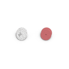 Boucles d'oreilles Rose des Sables Précieuse, cuir réversibles Émir / Rose Poudré image number 4