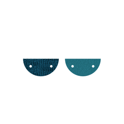 Cuir - Colliers & Joncs, Écailles Bleutées / Bleu Georgettes cuir-colliers-joncs-ecailles-bleutees-bleu-georgettes