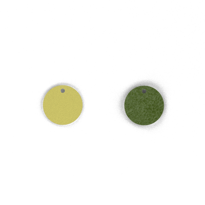 Cuir - Colliers, Anis Irisé / Avocat cuir-colliers-anis-irise-avocat