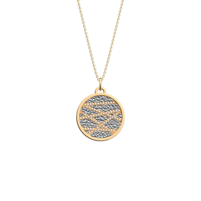 Liens necklace, Crystal Blue / Disco reversible insert  liens-necklace-crystal-blue-disco-reversible-insert-pack_colliers