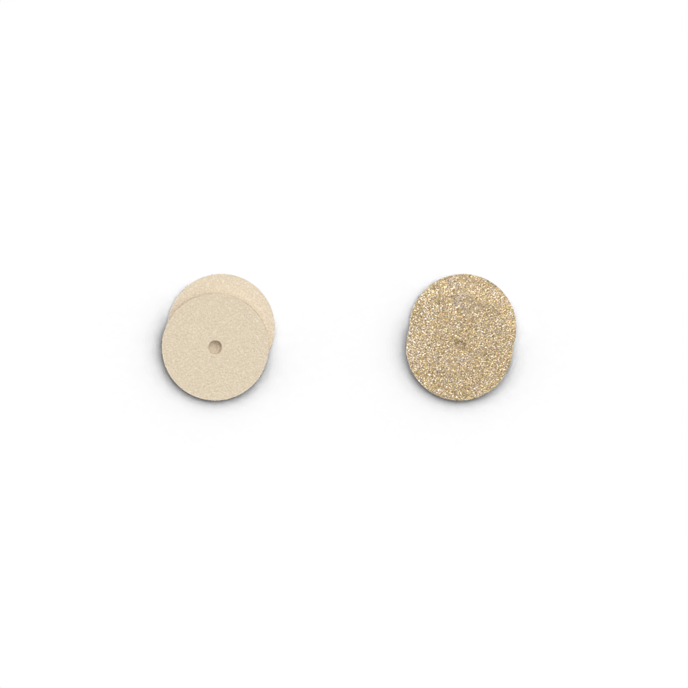Boucles d'oreilles Chaîne, cuir réversible Crème / Paillettes Dorées image number 4