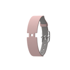 Bracelet Cuir Rose clair / Gris clair, boucle argentée image number 1