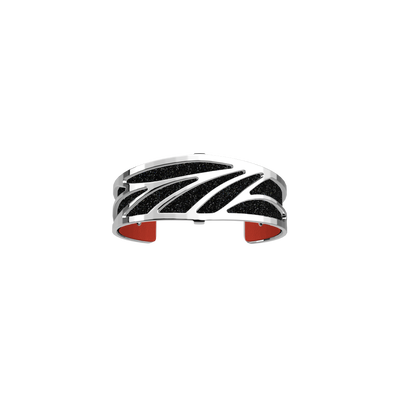 Ara flared bracelet, Black Glitter / Red reversible insert ara-flared-bracelet-black-glitter-red-reversible-insert-pack_manchettes_essentielles