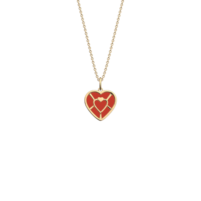 Cœur necklace, Black Glitter / Red reversible insert c-ur-necklace-black-glitter-red-reversible-insert-pack_colliers