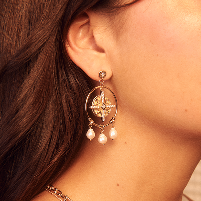 Rose des Vents earrings, Caramel / Fine Sand reversible inserts rose-des-vents-earrings-caramel-fine-sand-reversible-inserts-pack_boucles_d_oreilles_essentielles_et_precieuses